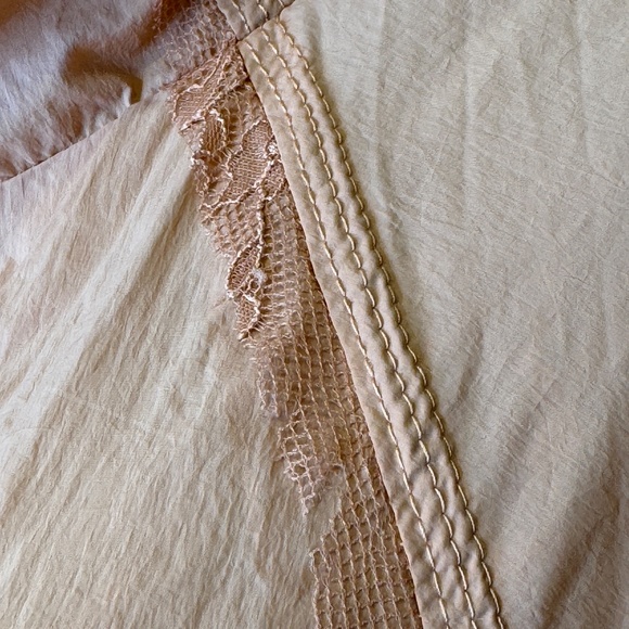 FP NWT Namaslay Peachy Lace Ruffle Coquette Cottagecore Windbreaker Coat Jacket - Picture 12 of 16